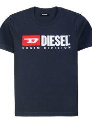 Navy Embroidered Logo T-Shirt - Navy