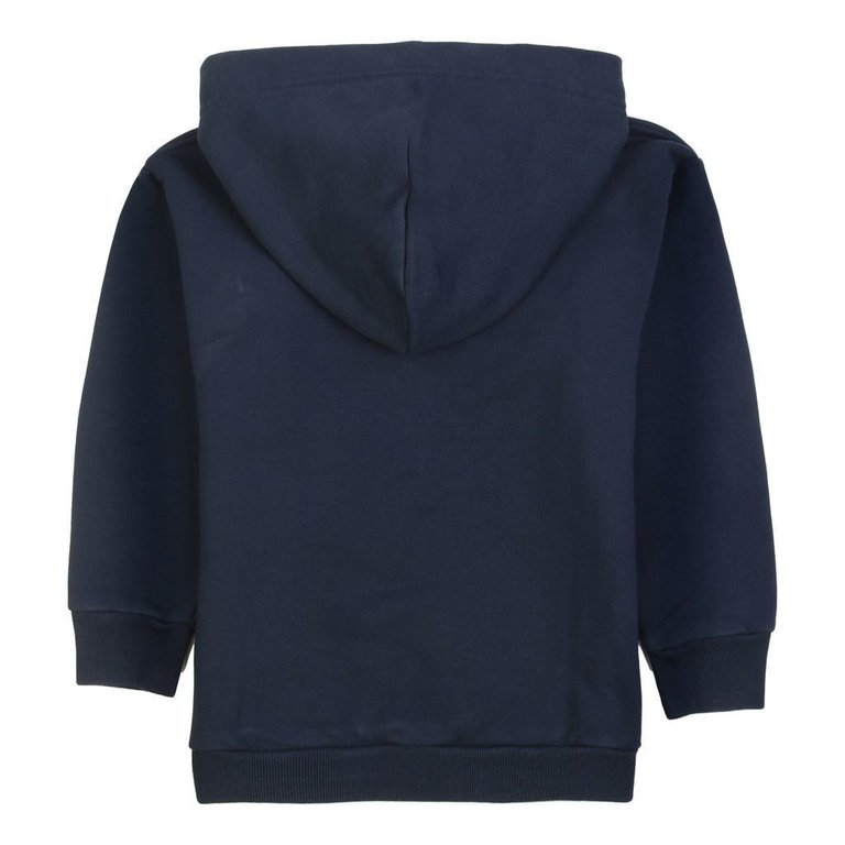 Navy Logo Hooded Sweatshirt