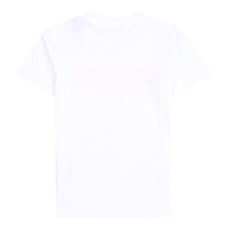 White Barbed Wire Logo T-Shirt
