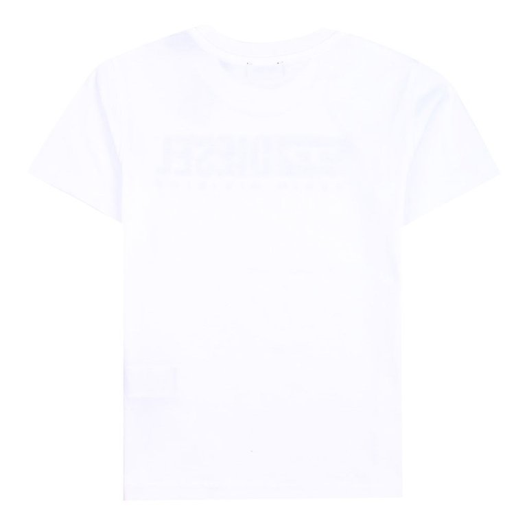 White Logo Print T-Shirt