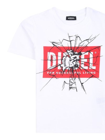 Diesel White Shatter Logo T-Shirt product