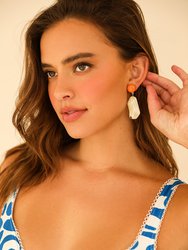 Arizona Rock Earrings - White