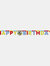 Mickey Mouse Happy Birthday Banner - Yellow/Red/Blue - Yellow/Red/Blue