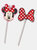 Minnie Mouse Dotted Disposable Straws - Pack Of 6