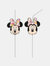 Minnie Mouse Tropical Disposable Straws - Pack Of 6