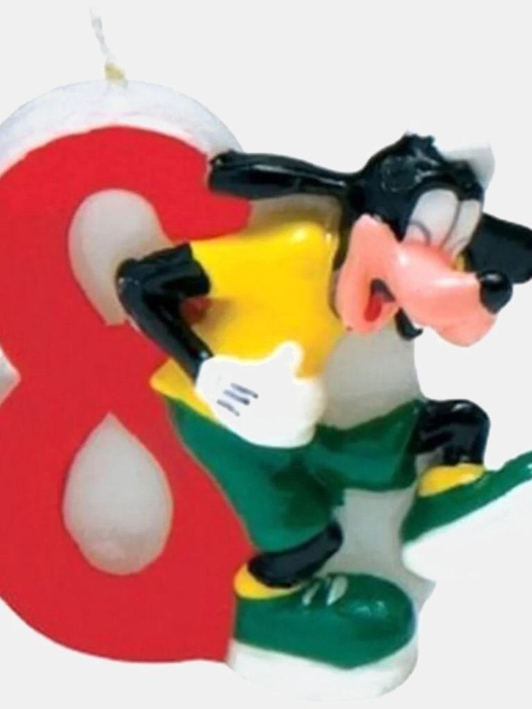 Number Goofy 8th Birthday Candle