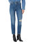 Bella Slim High Rise Distressed Jeans - Sea Storm