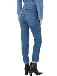 Bella Slim High Rise Distressed Jeans