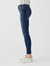 Florence Ankle Mid Rise Skinny Jeans In Write