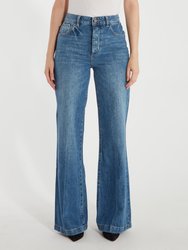 Hepburn High Rise Wide Leg Jeans - Strauss