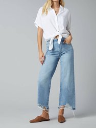 Hepburn Wide Leg High Rise Vintage Jean - Slate