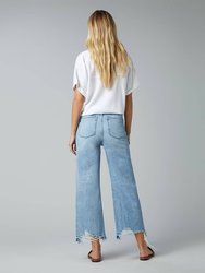 Hepburn Wide Leg High Rise Vintage Jean - Slate