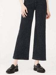 Hepburn Wide Leg High Rise Vintage Pant - Nightshade