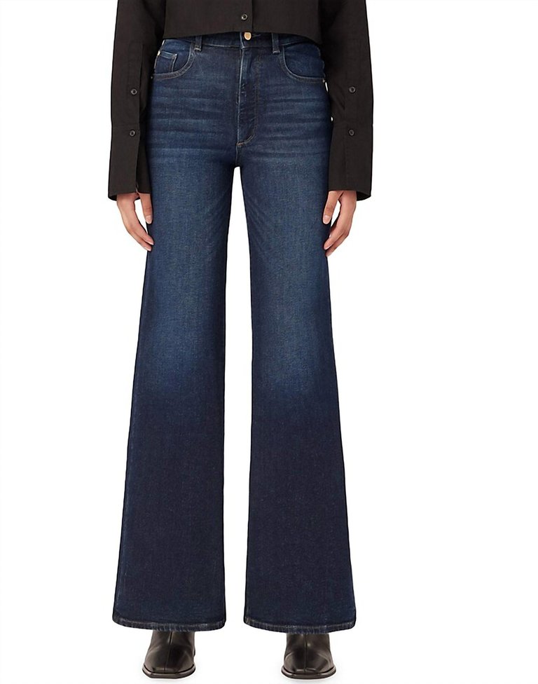 Hepburn Wide Leg Jeans - Dark Blue