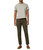 Jay Track Chino Pants In Army Green Stripe - Army Green Stripe