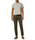 Jay Track Chino Pants In Army Green Stripe - Army Green Stripe