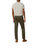 Jay Track Chino Pants In Army Green Stripe