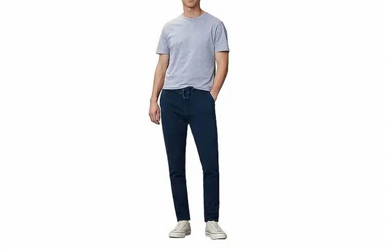 Jay Track Chino Pants In Stone Blue