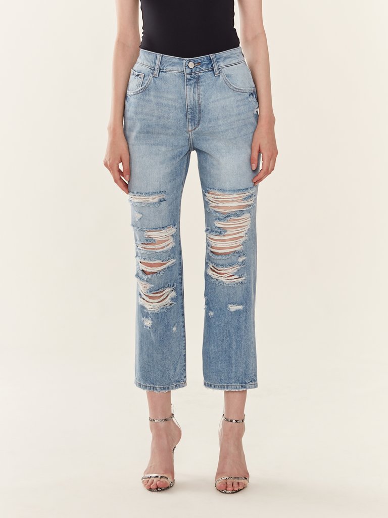 Jerry High Rise Vintage Straight Jeans