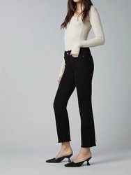 Mara Straight Mid Rise Instasculpt Jean - Black