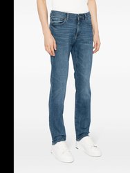 Men Nick Blue Denim Slim Fit Stretch Cotton Jeans - Blue