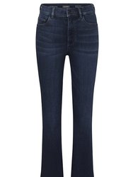 Women Bridget Boot: High Rise Instasculpt Crop Dark Indigo Released Jeans - Blue