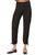 Women Gwen Jogger: Cargo Side Pockets Black (Twill) Pants - Black