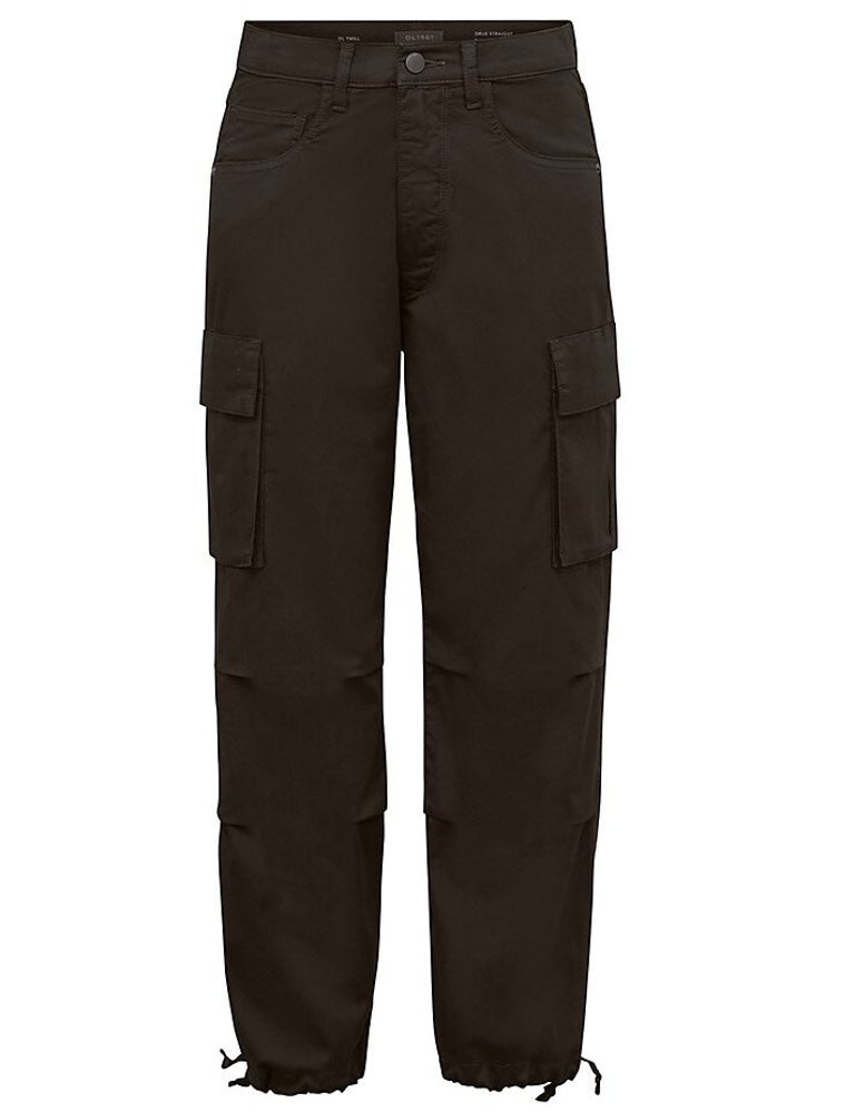 Women Gwen Jogger: Cargo Side Pockets Black (Twill) Pants