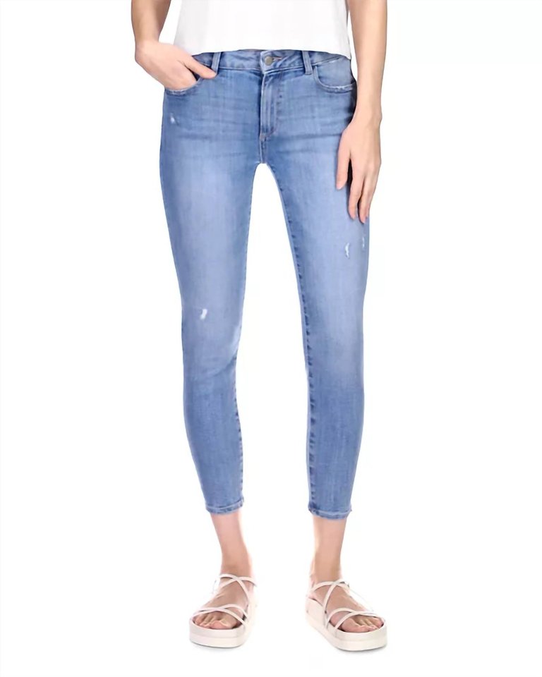 Women's Florence Skinny Jeans - Cloud Distressed
