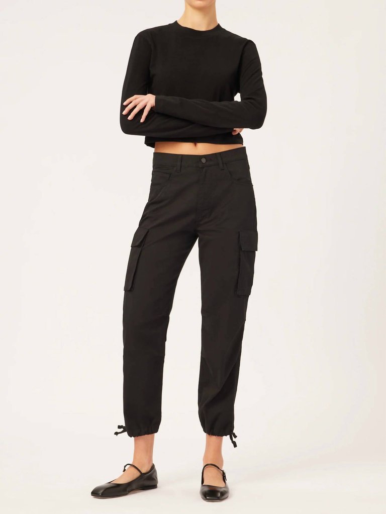 Women's Gwen Jogger Cargo Twill Pant - Black