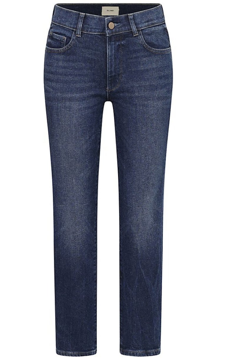 Women's Mila Cigarette Mid-Rise Jeans in Palmwood - Blue
