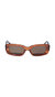 Preston Transparent Sunglasses In Amber - Amber