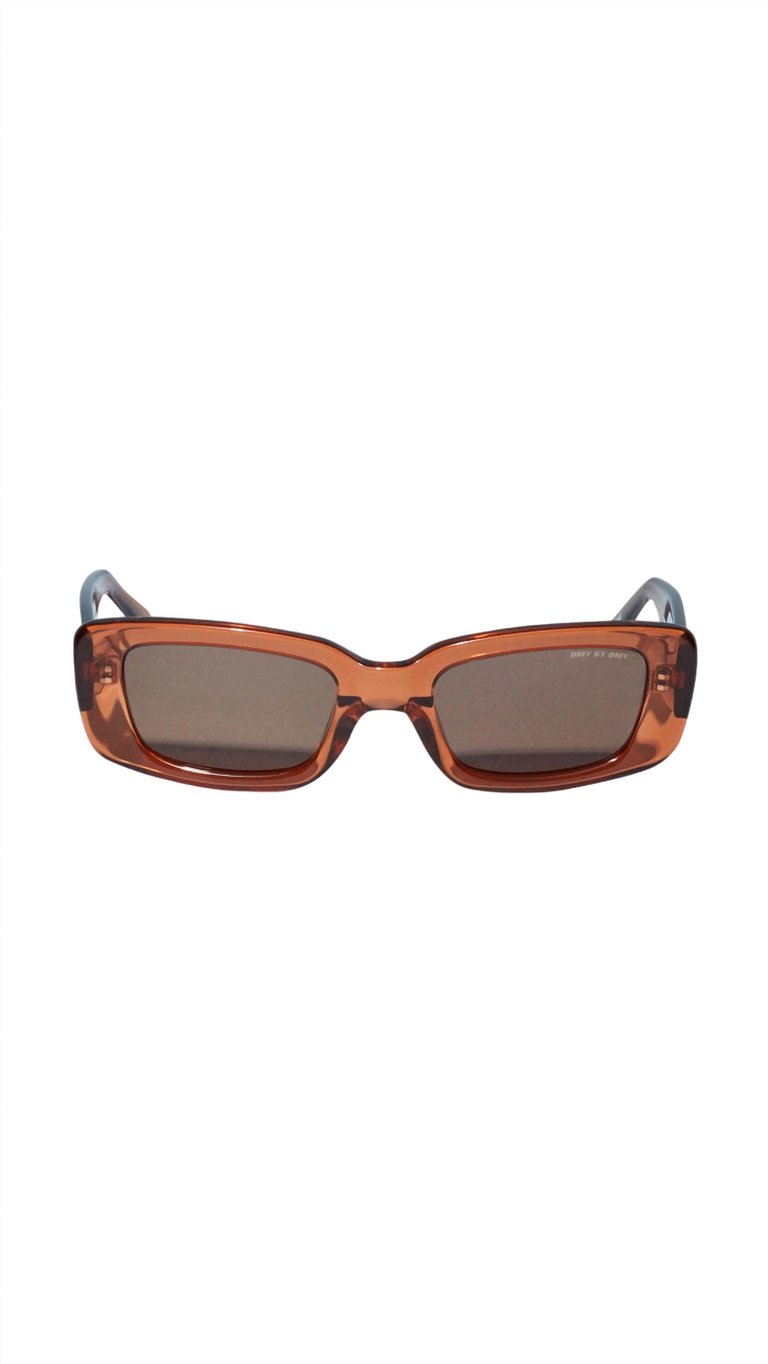 Preston Transparent Sunglasses In Amber - Amber