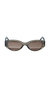 Quin Transparent Cat-Eye Glasses In Olive Green - Olive Green