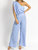 One Shoulder Drape Jumpsuit In Breeze Blue