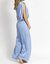 One Shoulder Drape Jumpsuit In Breeze Blue