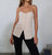 Tube Vest Top In Beige