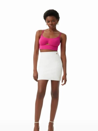 Dodiee Emily Sculpt Knit Mini Skirt White product