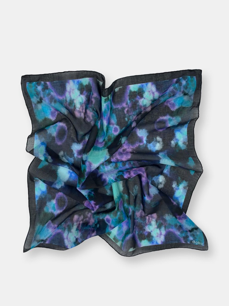 Cloud Forest Cotton Scarf - Multi