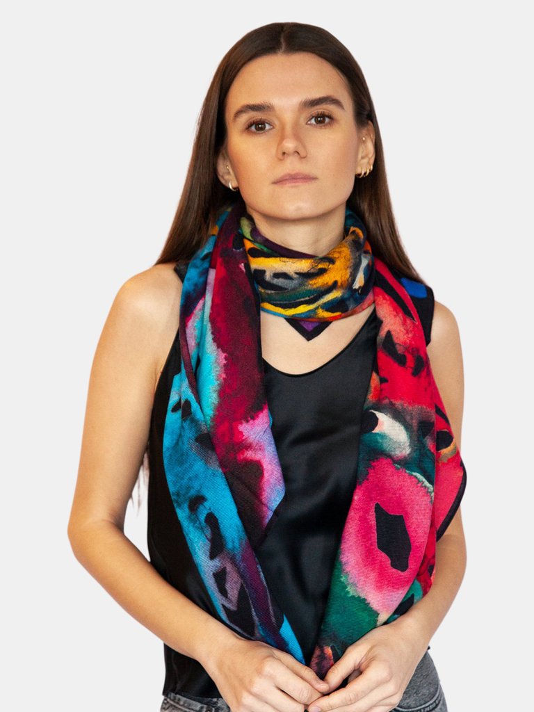 Night Fall Wool Scarf