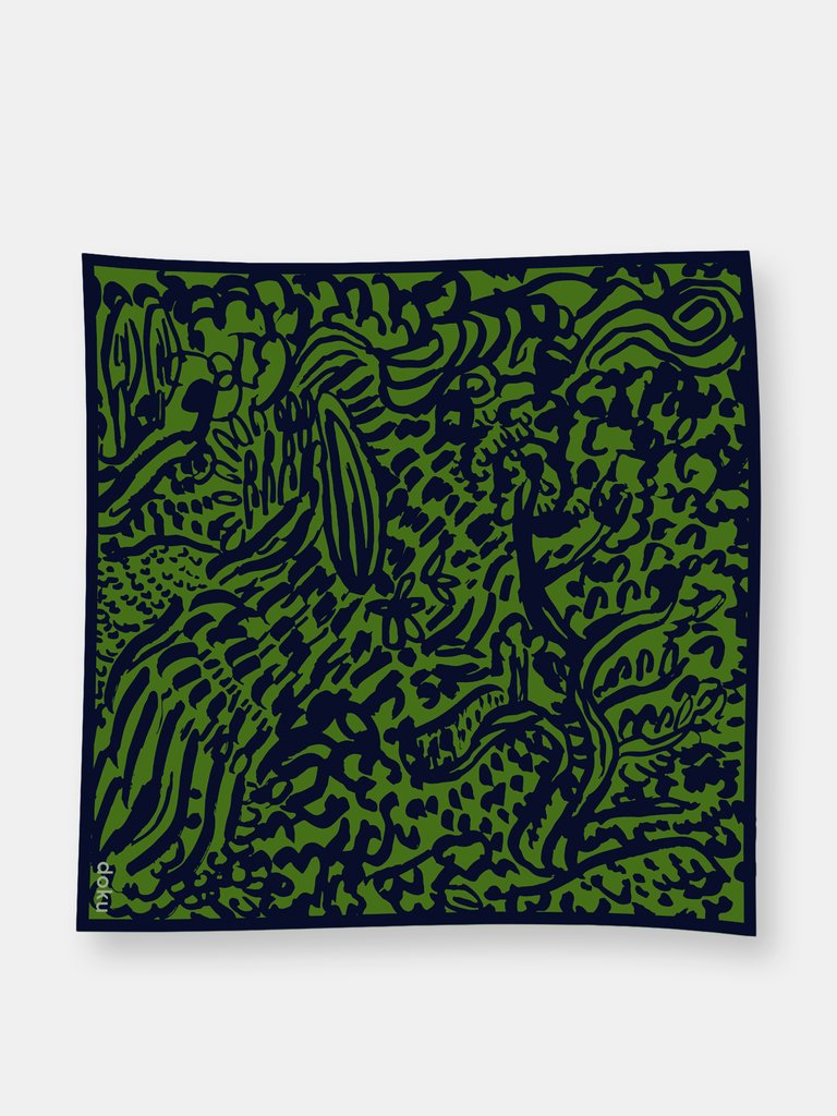 Pickle Forest Wool Scarf - Green