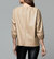 Blakely Faux Leather Puff Sleeve Top In Taupe