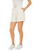 Elastic Back Shorts In White