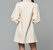 Everywhere Leather Dress With Puff Sleeves In White