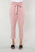 Uptown Suede Paper Bag Pants In Rose Suede - Rose Suede