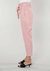 Uptown Suede Paper Bag Pants In Rose Suede