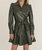 Vegan Belted Dress In Army - Army