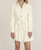 Vegan Belted Dress In Ivory - Ivory