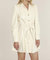 Vegan Belted Dress In Ivory