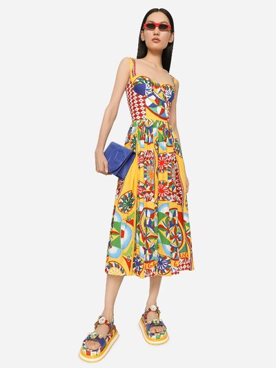 Dolce & Gabbana Carretto Print Bustier Dress product